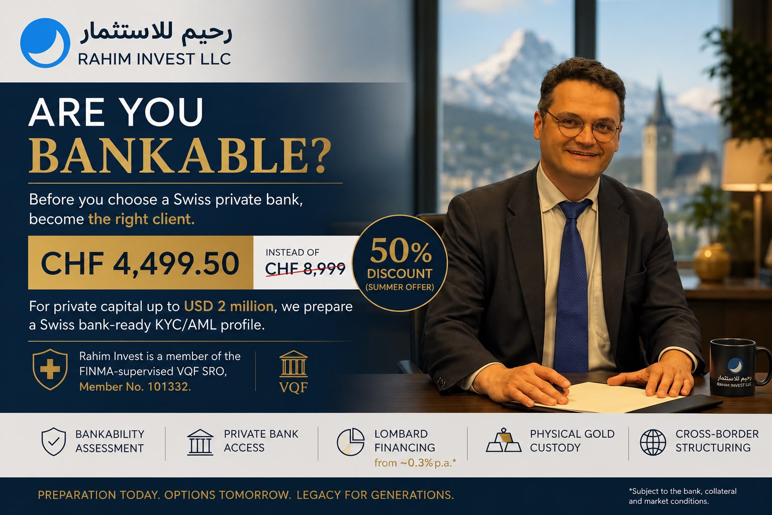 Are you bankable? — Summer offer · Rahim Invest